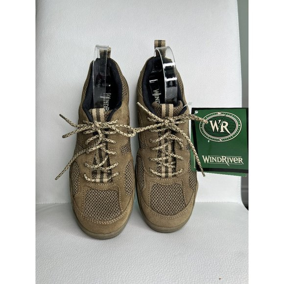 Windriver Men's Hiking Outdoor Non Slip Sole Nubuk Shoes Khaki Brown Size 8 - Picture 1 of 5